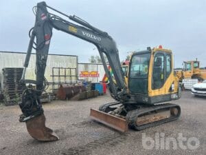 Bandgrävare Volvo EC55B PRO - Rototilt - 6 Redskap