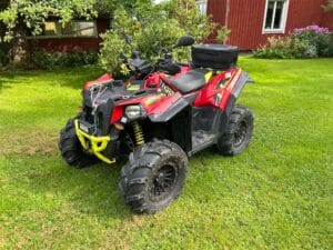 ATV med plog Polaris scrambler 1000 EPS