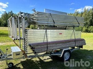 Byggställning ALTRAD 2 x 9 meter + Trailer