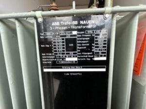 3 -Fas Transformator ABB TOHA