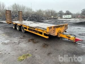 Maskintrailer 24 ton