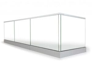 Glasräcke Stolpfritt 21 meter (nytt)