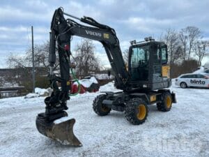 Hjulgrävare VOLVO EW60E med kärra