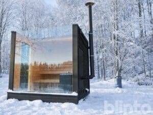 Vedeldad Bastu För 4-6 personer med takfönster