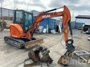 Minigrävare Atlas AC40U med 3 skopor