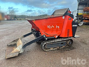 Minidumper självlastande Kubota KC70 med breddningsbara larver