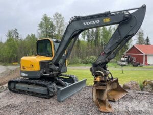 Bandgrävare 9 ton Volvo ecr 88 plus