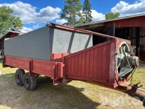 Spannmålsvagn med tork Rottne boggivagn