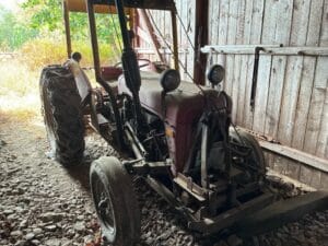 Skogstraktor+ kärra MASSEY FERGUSON 35 SPECI